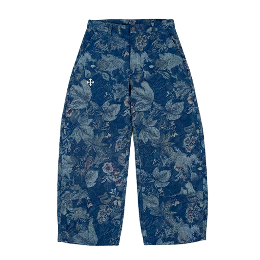 WOVEN PANTS BLUE